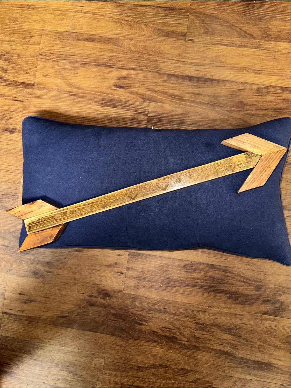 Handmade Rustic Wooden Wall Decor Arrow – 21” x 3.75” Vintage Style
